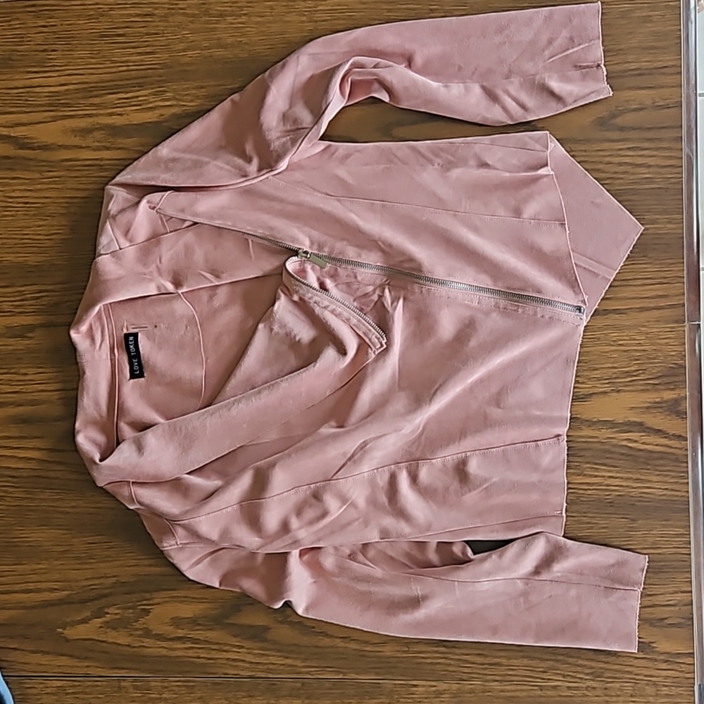 Love Token Suede Moto Jacket